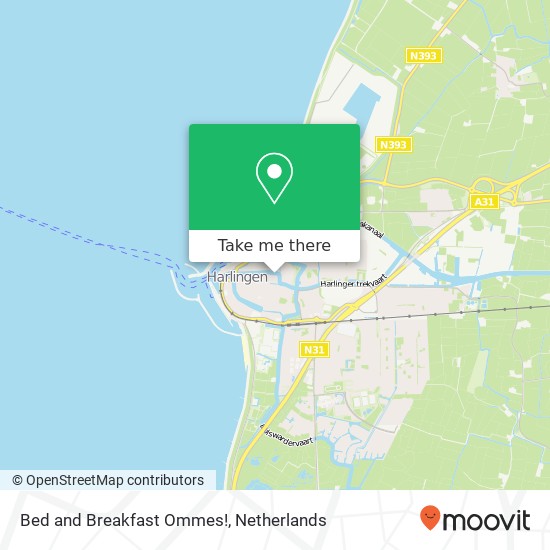 Bed and Breakfast Ommes!, Rommelhaven 18A Karte