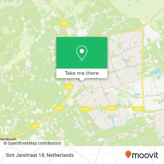 Sint Janstraat 18, Sint Janstraat 18, 5401 BB Uden, Nederland map