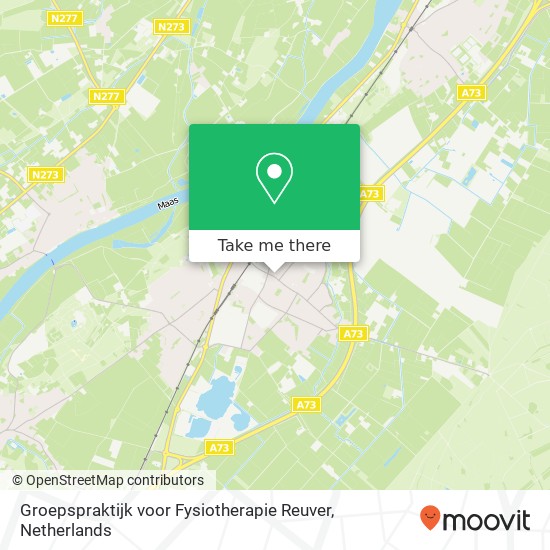 Groepspraktijk voor Fysiotherapie Reuver, Keulseweg 65A map