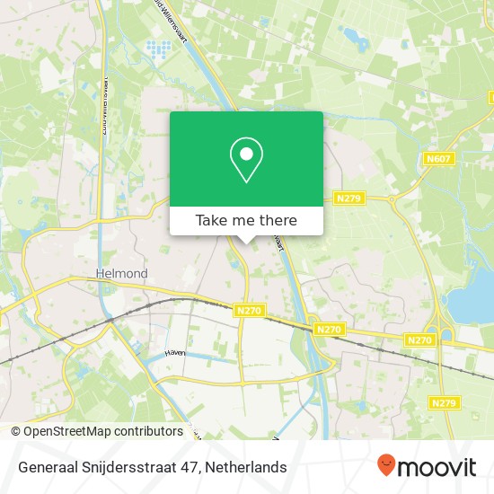 Generaal Snijdersstraat 47, Generaal Snijdersstraat 47, 5703 GR Helmond, Nederland Karte