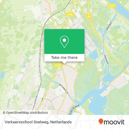 Verkeersschool Snelweg, Vondelweg 910 map