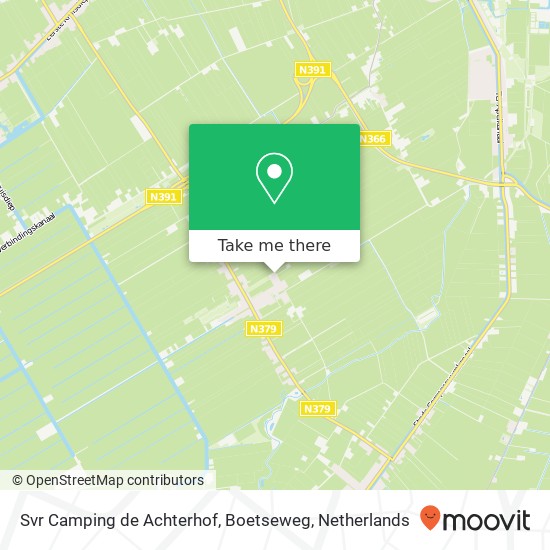 Svr Camping de Achterhof, Boetseweg map