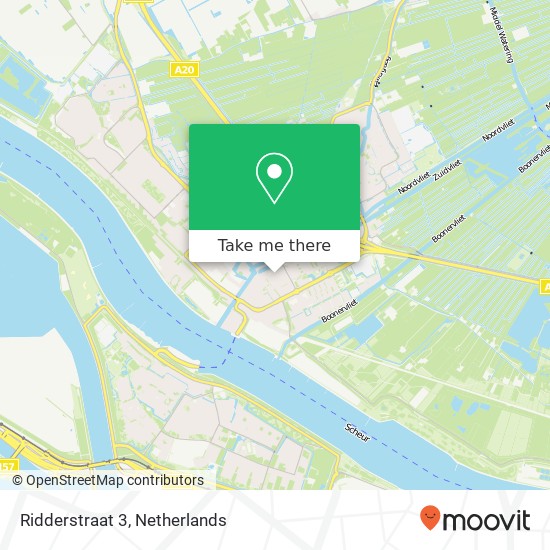 Ridderstraat 3, 3141 VP Maassluis map