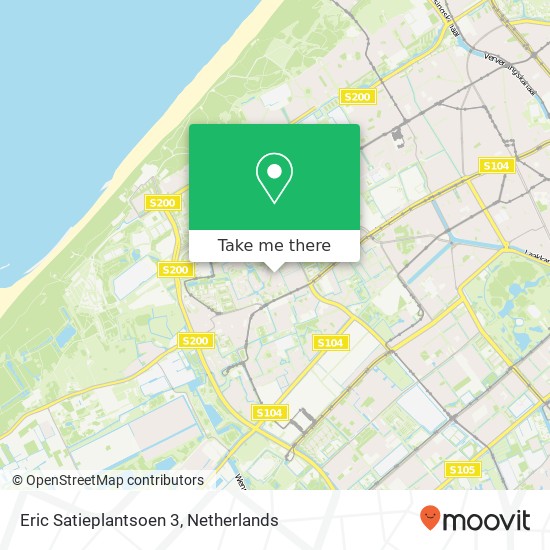 Eric Satieplantsoen 3, 2551 XX Den Haag map