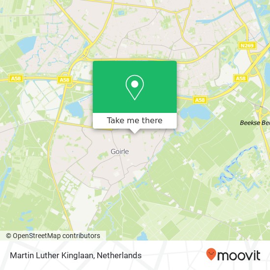 Martin Luther Kinglaan, 5051 KN Goirle Karte