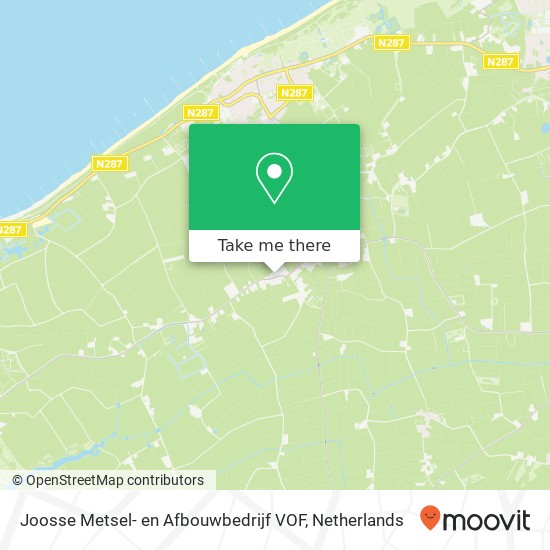 Joosse Metsel- en Afbouwbedrijf VOF, Prelaatweg 30 map