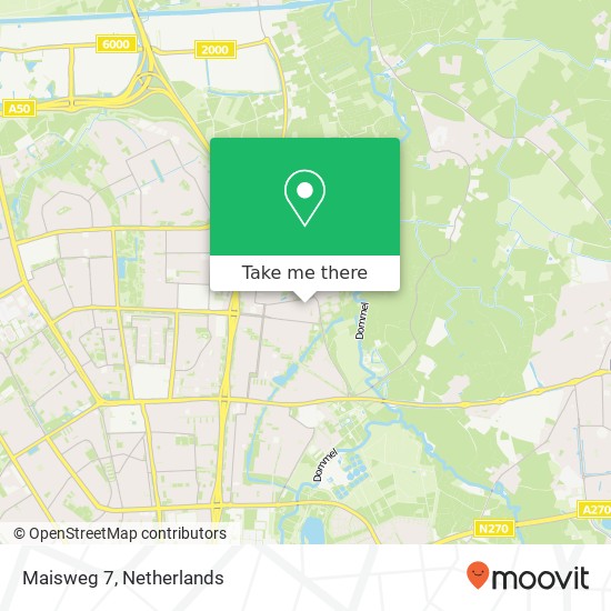 Maisweg 7, 5632 KX Eindhoven map