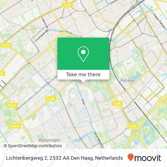 Lichtenbergweg 2, 2532 AA Den Haag map