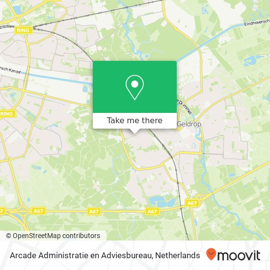 Arcade Administratie en Adviesbureau, Peulland 5 Karte