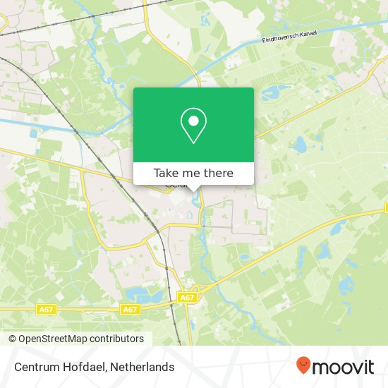 Centrum Hofdael map