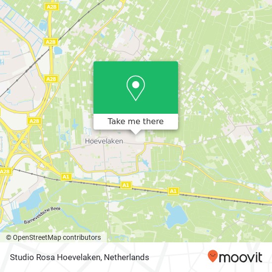 Studio Rosa Hoevelaken, Hogebrinkerweg 12 map