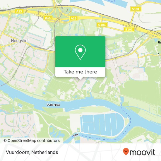 Vuurdoorn, Vuurdoorn, 3171 Poortugaal, Nederland map