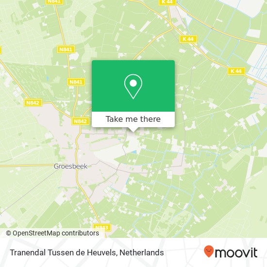 Tranendal Tussen de Heuvels Karte