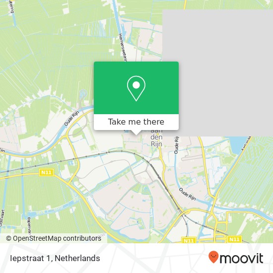 Iepstraat 1, 2404 EM Alphen aan den Rijn map