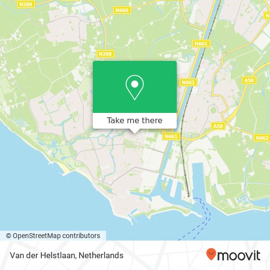 Van der Helstlaan, 4383 VB Vlissingen Karte