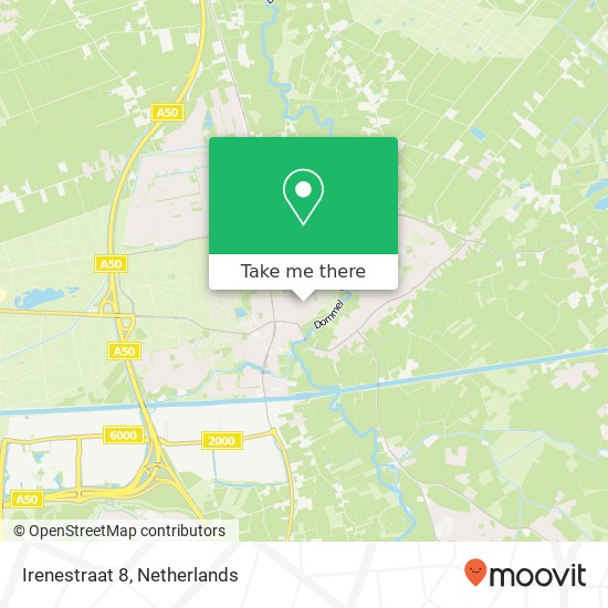 Irenestraat 8, Irenestraat 8, 5691 TT Son, Nederland map