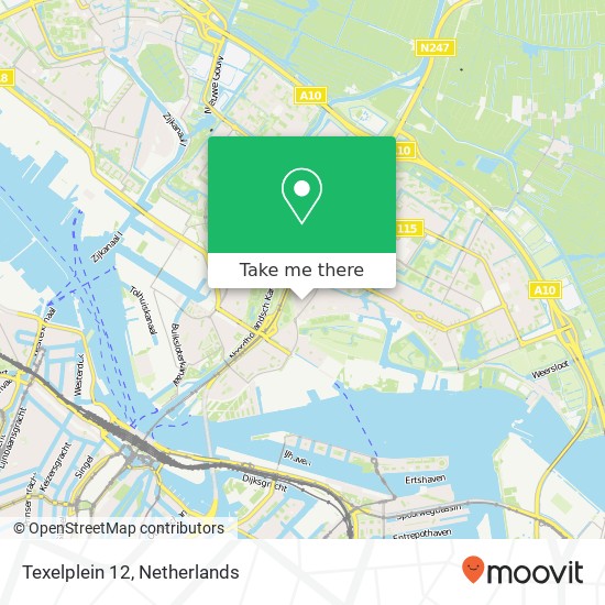 Texelplein 12, 1025 RP Amsterdam map