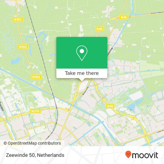 Zeewinde 50, 9738 AM Groningen map