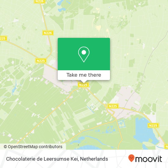 Chocolaterie de Leersumse Kei, Rijksstraatweg 22 map