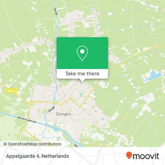 Appelgaarde 4, 5103 EJ Dongen map