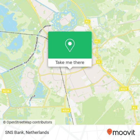 SNS Bank, Landstraat map