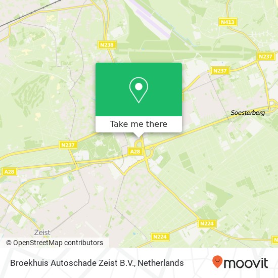 Broekhuis Autoschade Zeist B.V., Blanckenhagenweg 2 map