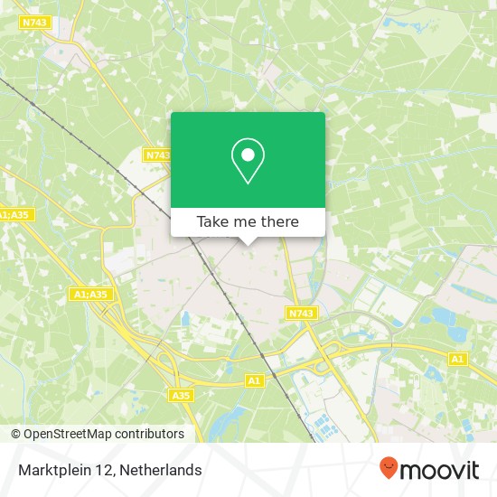 Marktplein 12, 7622 CL Borne map