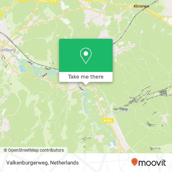 Valkenburgerweg, 6305 Schin op Geul map