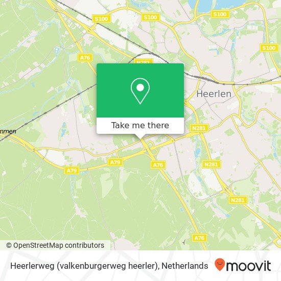 Heerlerweg (valkenburgerweg heerler), 6411 Heerlen map