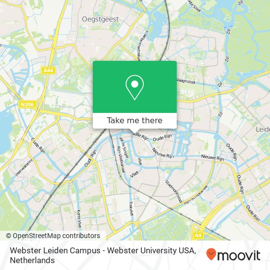 Webster Leiden Campus - Webster University USA, Boommarkt 1 Karte