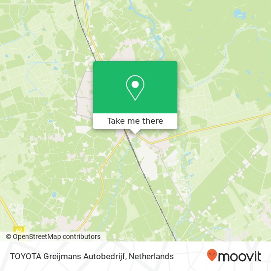 TOYOTA Greijmans Autobedrijf, Nieuwendijk 58 map