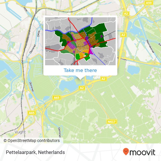 Pettelaarpark, De Pettelaarse Schans map