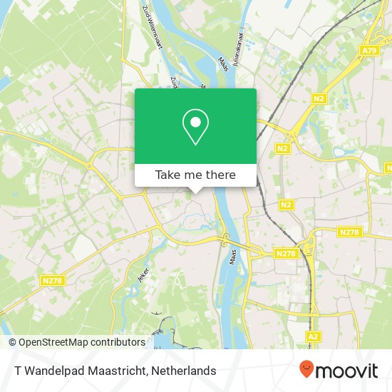 T Wandelpad Maastricht, Sporenstraat 22 Karte