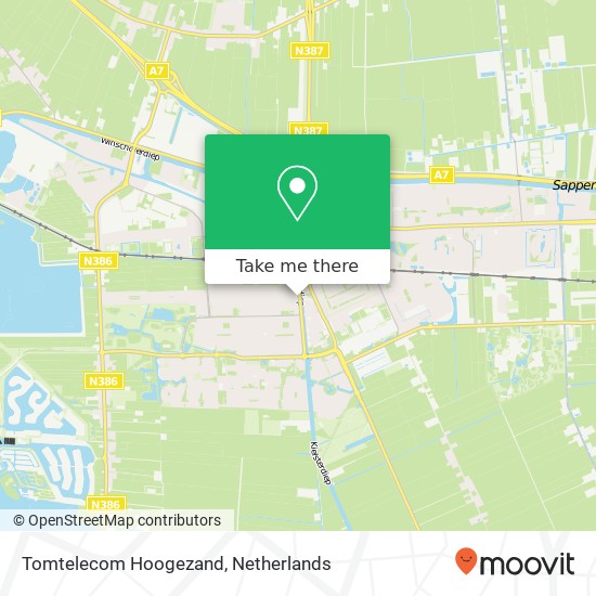 Tomtelecom Hoogezand, Van der Duyn van Maasdamweg 6 Karte