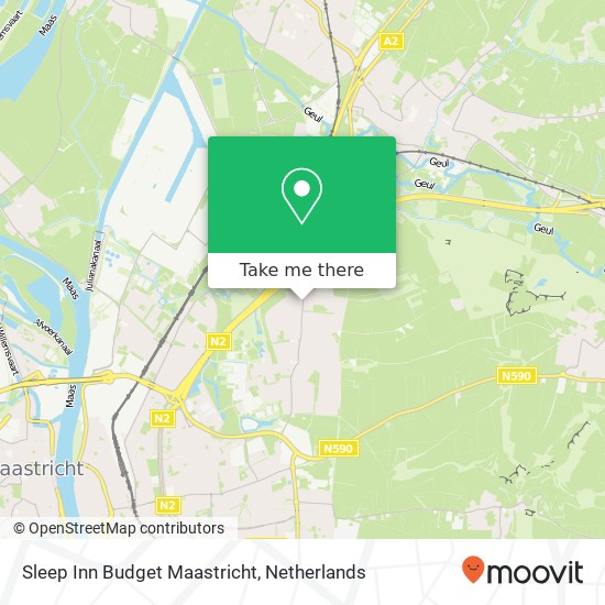 Sleep Inn Budget Maastricht, Ambyerstraat-Noord 147A map