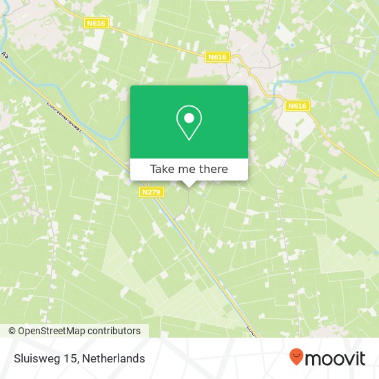 Sluisweg 15, 5469 ET Erp map