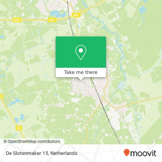 De Slotenmaker 15, 5591 NW Heeze map