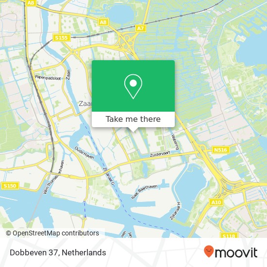 Dobbeven 37, 1504 DJ Zaandam map