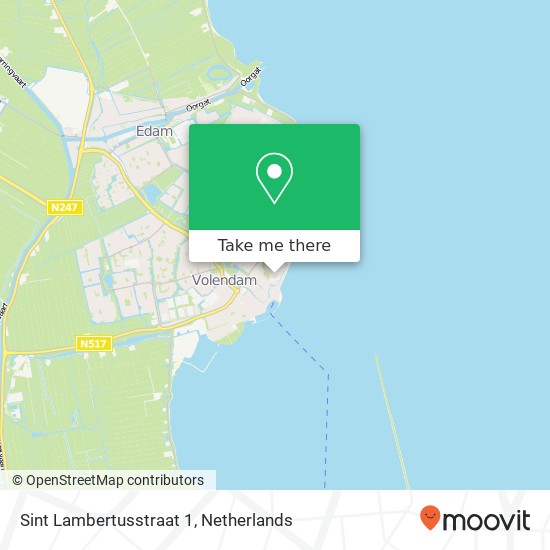 Sint Lambertusstraat 1, 1131 GR Volendam map