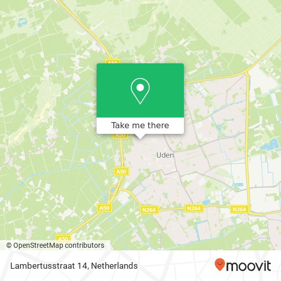 Lambertusstraat 14, 5401 AC Uden Karte