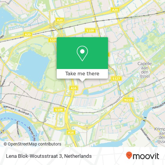 Lena Blok-Woutsstraat 3, 3066 GK Rotterdam map