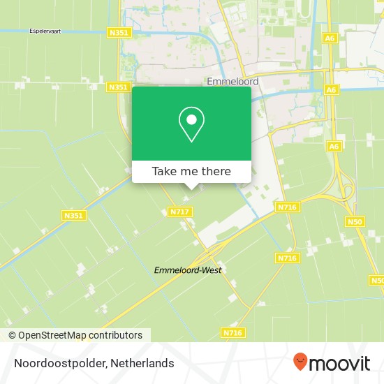 Noordoostpolder, Noordoostpolder, Nederland map