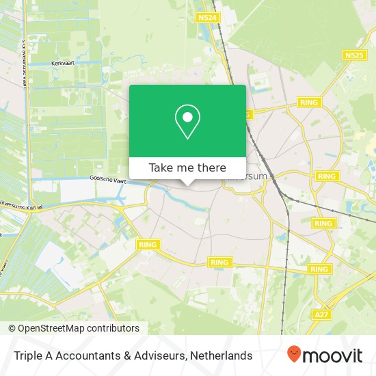 Triple A Accountants & Adviseurs, Vaartweg 72 Karte