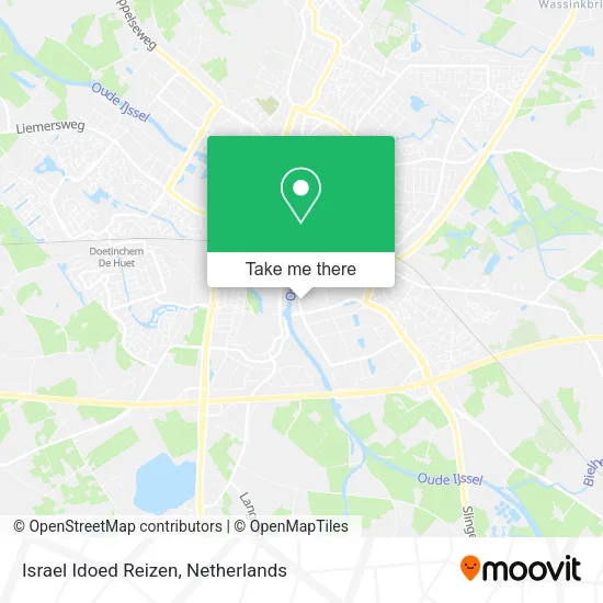Israel Idoed Reizen map