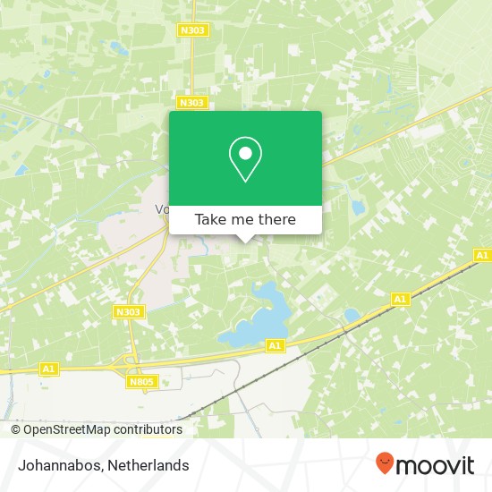 Johannabos, Johannabos, 3781 Voorthuizen, Nederland Karte