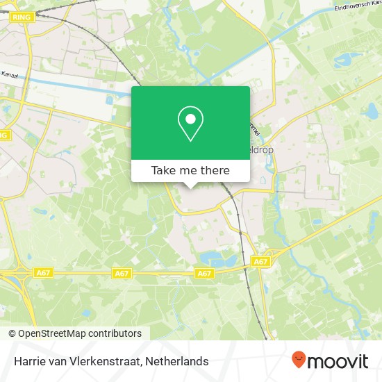 Harrie van Vlerkenstraat, 5663 EG Geldrop map