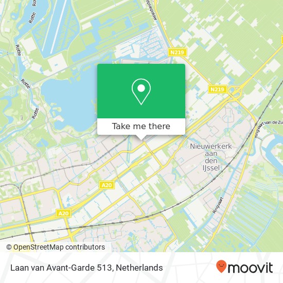 Laan van Avant-Garde 513, 3059 VA Rotterdam map