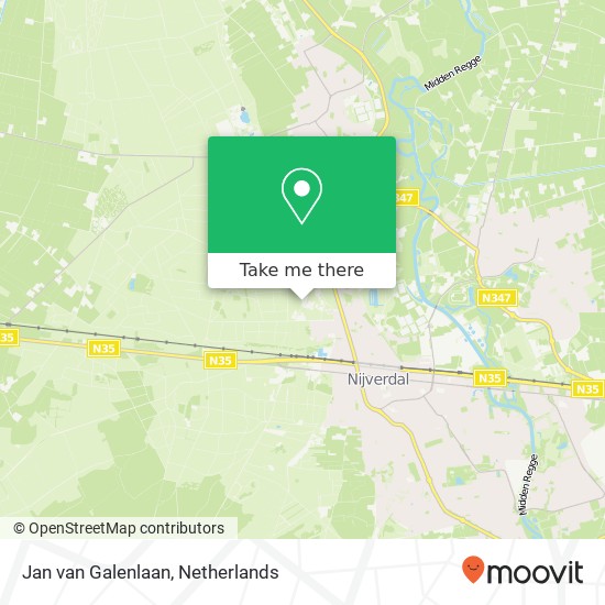 Jan van Galenlaan, 7441 JB Nijverdal map