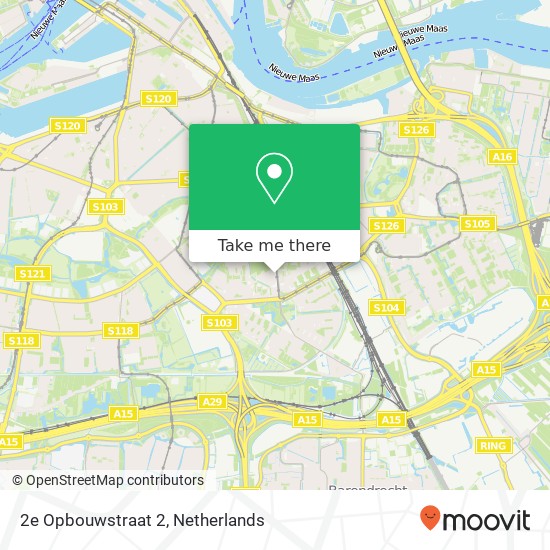 2e Opbouwstraat 2, 3076 PS Rotterdam map
