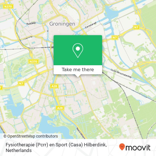 Fysiotherapie (Pcrr) en Sport (Casa) Hilberdink, Helper Molenstraat 25 Karte